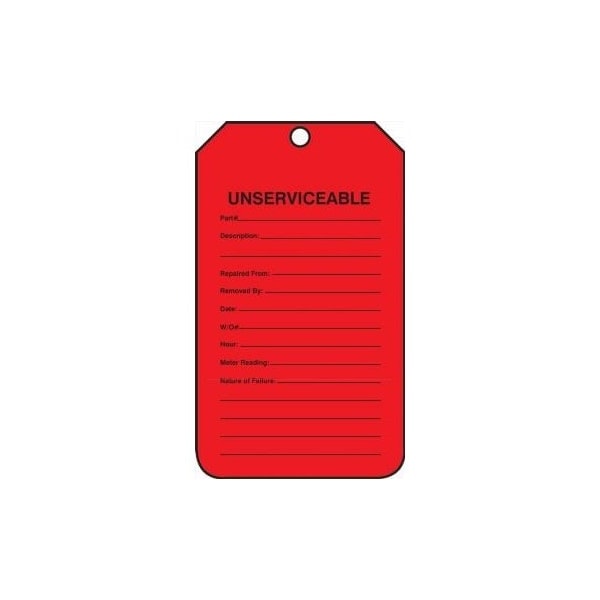 Accuform RP-Plastic, 3-7/8 in Width, 3/8 in Height, , 5 PK TRS123PTM - main